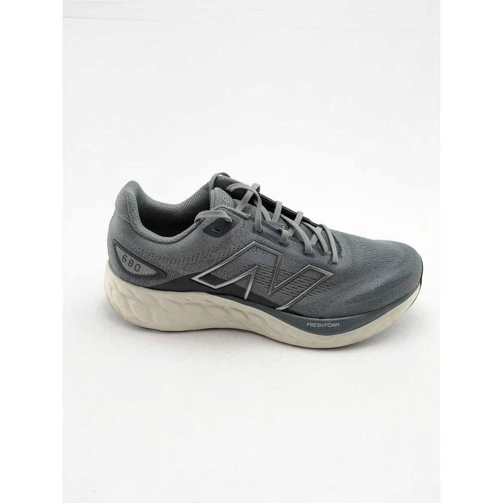 Mens New Balance 680 Fresh Foam Gray Comfort Running Shoes M680LG8 Size 9.5